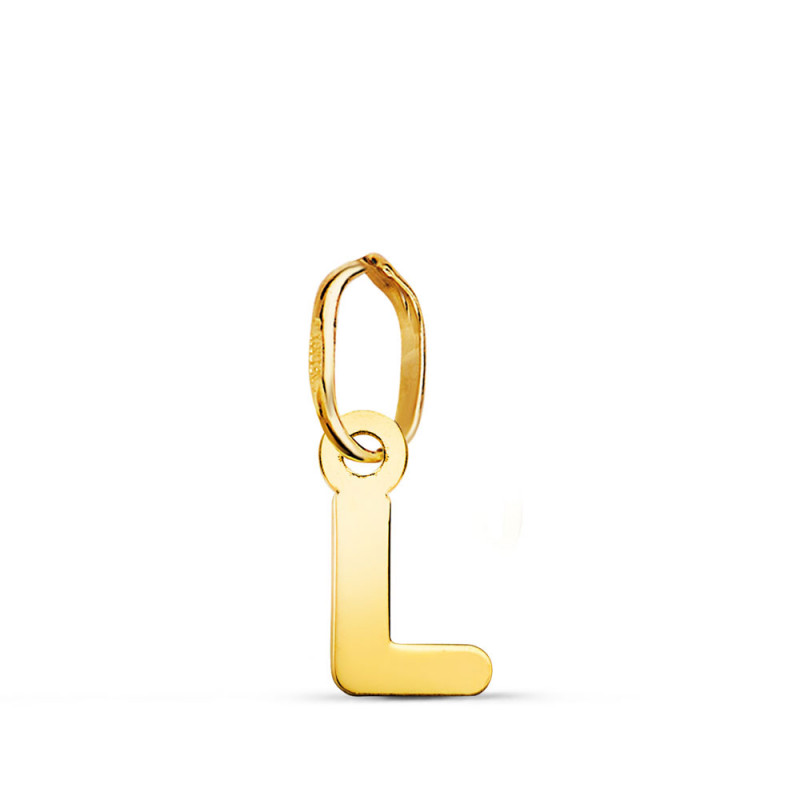 Pendentif Or 18 Carats 750 - Intiale Lettre "L" - Chaine Offerte