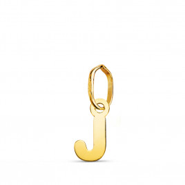 Pendentif Or 18 Carats 750 - Intiale Lettre "J" - Chaine Offerte