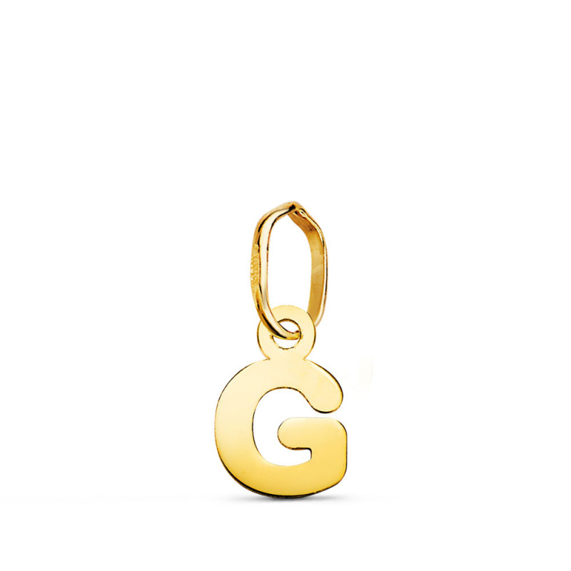 Pendentif Or 18 Carats 750 - Intiale Lettre "G" - Chaine Offerte