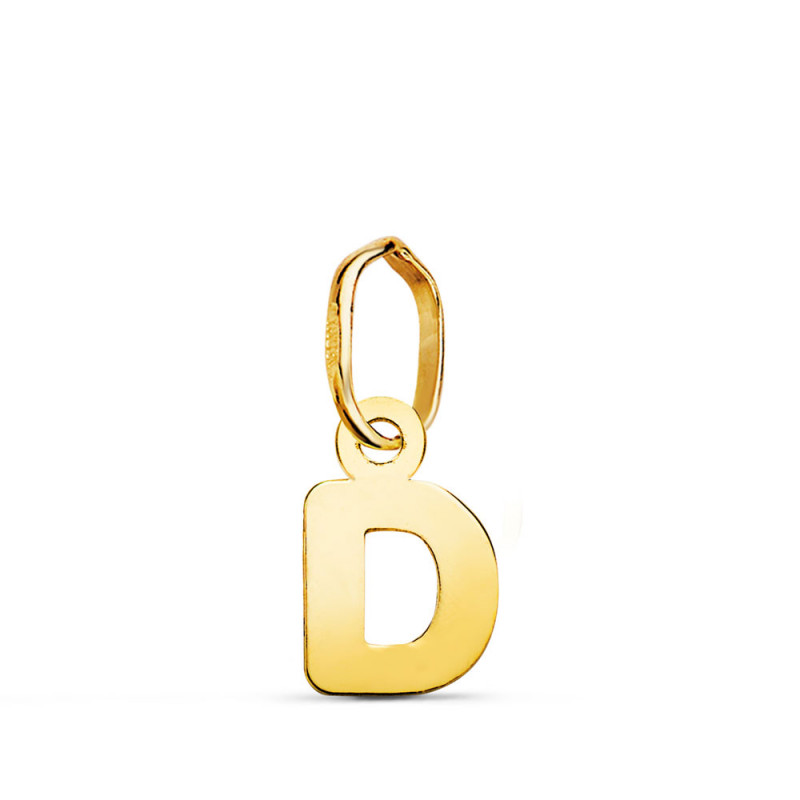 Pendentif Or 18 Carats 750 - Intiale Lettre "D" - Chaine Offerte