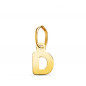 Pendentif Or 18 Carats 750 - Intiale Lettre "D" - Chaine Offerte