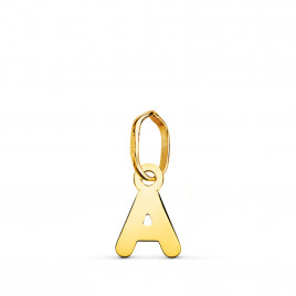 Pendentif Or 18 Carats 750 - Intiale Lettre "A" - Chaine Offerte