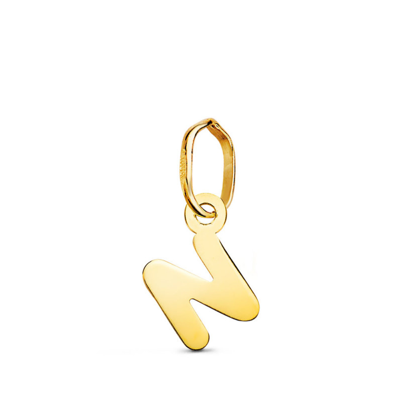 Pendentif Or 18 Carats 750 - Intiale Lettre "N" - Chaine Offerte