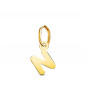 Pendentif Or 18 Carats 750 Jaune - Initiale Lettre "N" - Chaine Offerte