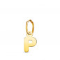 Pendentif Or 18 Carats 750 Jaune - Initiale Lettre "P" - Chaine Offerte