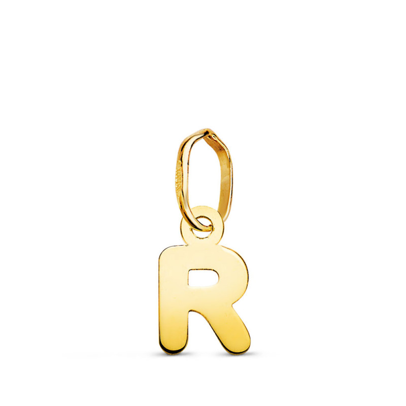 Pendentif Or 18 Carats 750 - Intiale Lettre "R" - Chaine Offerte