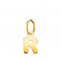 Pendentif Or 18 Carats 750 - Intiale Lettre "R" - Chaine Offerte