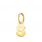 Pendentif Or 18 Carats 750 - Intiale Lettre "S" - Chaine Offerte