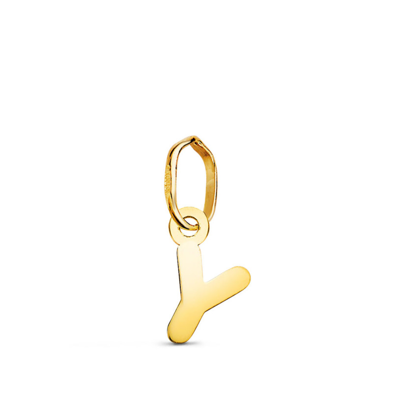 Pendentif Or 18 Carats 750 Jaune - Initiale Lettre "Y" - Chaine Offerte