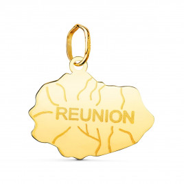 Pendentif Or 18 Carats 750 Jaune - Ile de la Réunion - Chaine Offerte