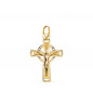 Pendentif  - Médaille Christ sur la Croix Or 18 Carats 750 Jaune - Chaines Offertes