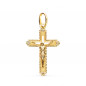 Pendentif  - Médaille Christ sur la Croix Or 18 Carats 750 Jaune - Chaines Offertes