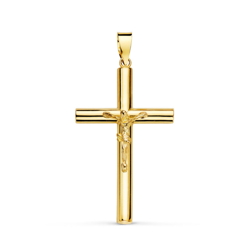 Pendentif  - Médaille Christ sur la Croix Or 18 Carats 750 Jaune - Chaines Offertes