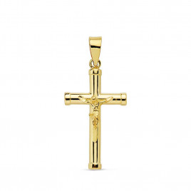 Pendentif  - Médaille Christ sur la Croix Or 18 Carats 750 Jaune - Chaines Offertes