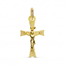 Pendentif  - Médaille Christ sur la Croix Or 18 Carats 750 Jaune - Chaines Offertes