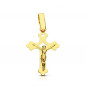 Pendentif  - Médaille Christ sur la Croix Or 18 Carats 750 Jaune - Chaines Offertes