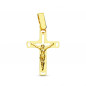 Pendentif  - Médaille Christ sur la Croix Or 18 Carats 750 Jaune - Chaines Offertes