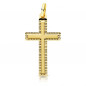 Pendentif - Médaille Croix Or 18 Carats 750 Jaune - Chaine Offerte