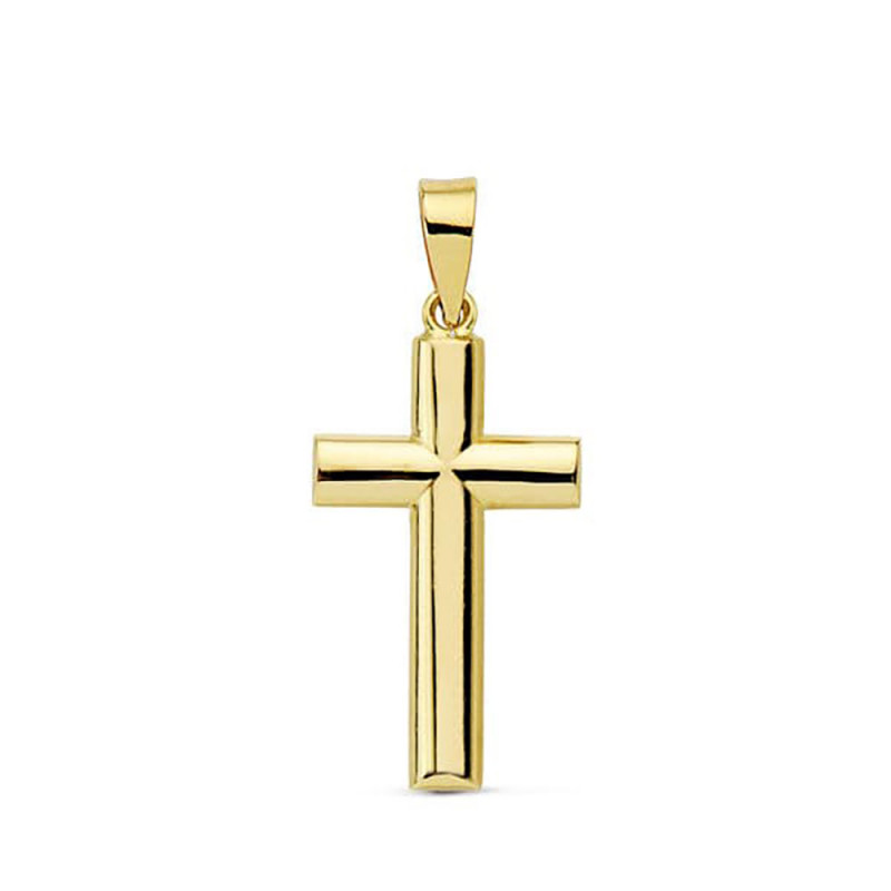 Pendentif - Médaille Croix Or 18 Carats 750 Jaune - Chaine Offerte