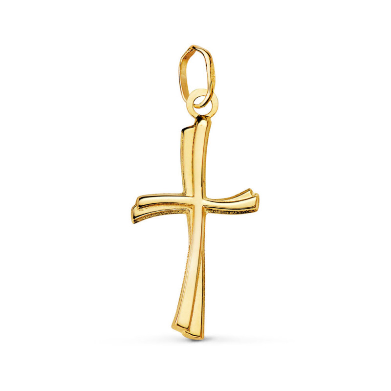 Pendentif - Médaille Croix Or 18 Carats 750 Jaune - Chaine Offerte