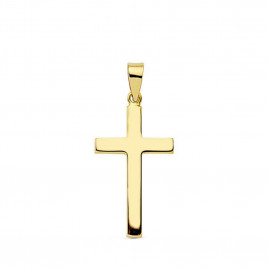 Pendentif - Médaille Croix Or 18 Carats 750 Jaune - Chaine Offerte