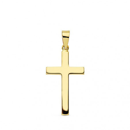 Pendentif - Médaille Croix Or 18 Carats 750 Jaune - Chaine Offerte