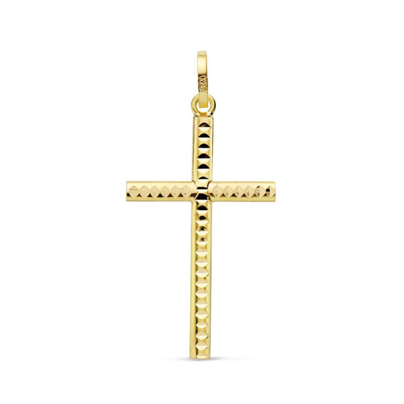 Pendentif - Médaille Croix Or 18 Carats 750 Jaune - Chaine Offerte