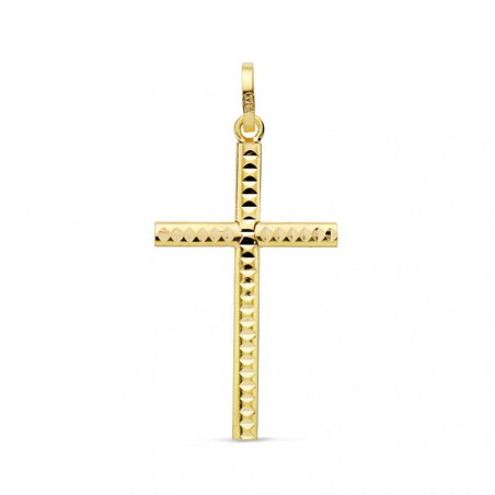 Pendentif - Médaille Croix Or 18 Carats 750 Jaune - Chaine Offerte