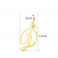 Pendentif Lettre "D" Or 750 Jaune - Chaine Offerte