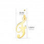 Pendentif Lettre "F" Or 750 Jaune - Chaine Offerte