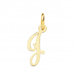 Pendentif Lettre "J" Or 750 Jaune - Chaine Offerte