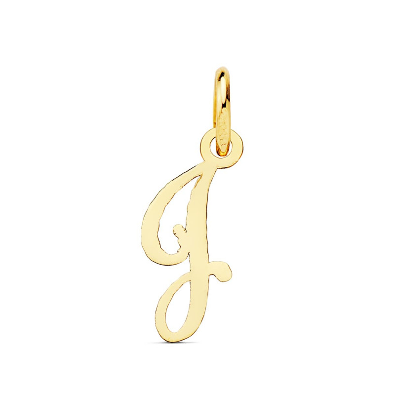 Pendentif Lettre "J" Or 750 Jaune - Chaine Offerte