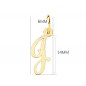 Pendentif Lettre "J" Or 750 Jaune - Chaine Offerte