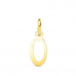 Pendentif Lettre "O" Or 750 Jaune - Chaine Offerte