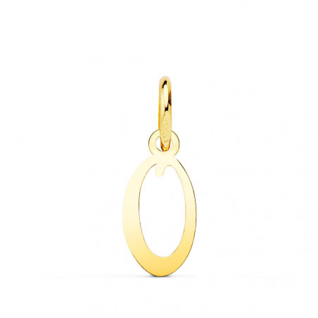 Pendentif Lettre "O" Or 750 Jaune - Chaine Offerte