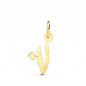 Pendentif Lettre "V" Or 750 Jaune - Chaine Offerte