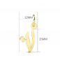 Pendentif Lettre "V" Or 750 Jaune - Chaine Offerte