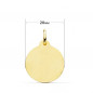 Médaille Or 18 Carats 750 Jaune Saint Christophe 20mm - Chaînes et Gravure Offertes