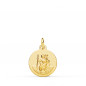 Médaille Or 18 Carats 750 Jaune Saint Christophe 14mm - Chaîne et Gravure Offertes