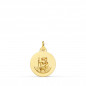 Médaille Or 18 Carats 750 Jaune Saint Christophe 12mm - Chaîne et Gravure Offertes