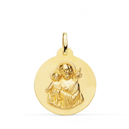 Médaille Or 18 Carats 750 Jaune Saint Joseph 22mm - Chaînes et Gravure Offertes