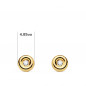 Boucles d'Oreilles Solitaires Diamants Naturels 0.03 Carats - Or 18 Carats 750 Jaune