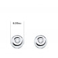 Boucles d'Oreilles Solitaires Diamants Naturels 0.10 Carats - Or 18 Carats 750 Blanc