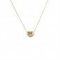 Collier Femme Or Jaune et Diamant - Pendentif Coeur