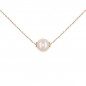 Collier Femme Or Jaune - Pendentif Perle