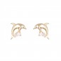 Boucles d'Oreilles Dauphins - Or Jaune - Enfant