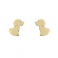 Boucles d'Oreilles Chiens - Or Jaune - Enfant