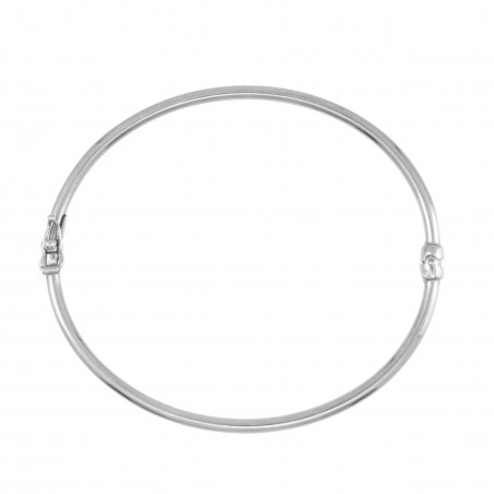 Bracelet Jonc Or Blanc - Femme