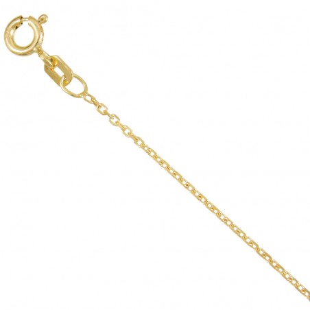 Collier Chaine Or 18 Carats 750/000 Jaune Forçat Diamantée - Homme ou Femme