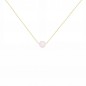 Collier Or Jaune et Perle Rose